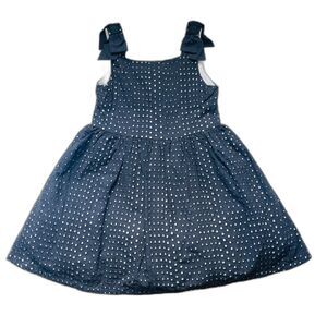 Janie & Jack Black Eyelet Dress Size 6